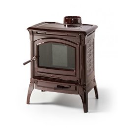 Чугунная печь камин Hergom Craftsbury (коричневая эмаль)